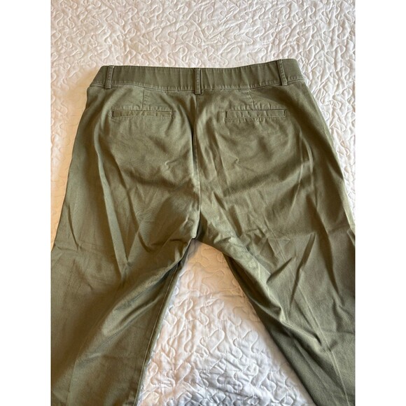 Briggs Olive Green Cropped Dress Pants size 10 petite - Picture 5 of 6